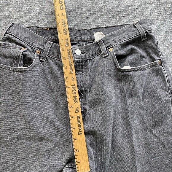 Vintage Levis 560 Jeans Mens 34x32 Faded Black Loose Fit Tapered Leg Skater Y2K - Picture 5 of 15